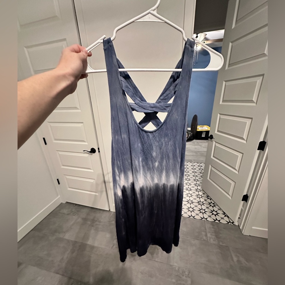 American eagle blue ombré tank dress